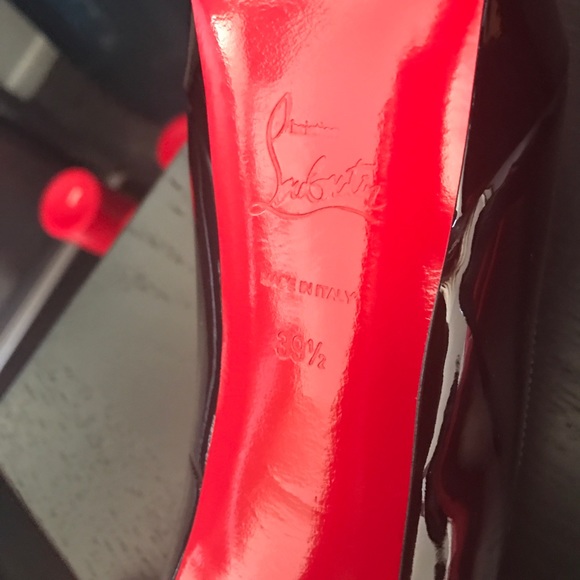 Louboutin Bianca 140 patent heels-black - Picture 3 of 8